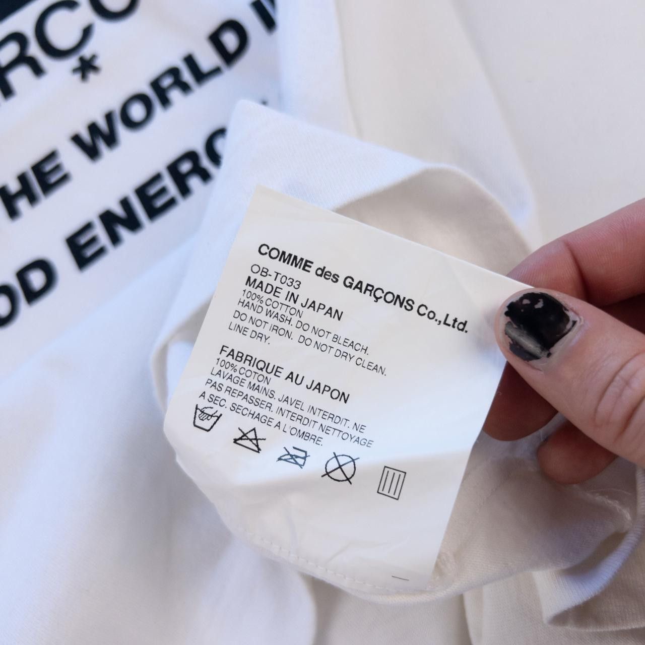 Comme des Garcons Vintage Comme Des Garcons X Swarovski T Shirt Size S Size US S / EU 44-46 / 1 - 7 Thumbnail