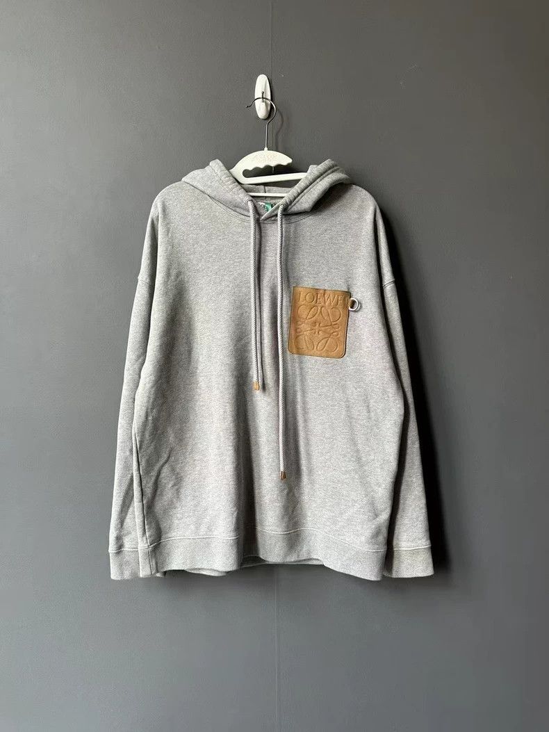 Loewe LOEWE Grey striped hoodie Size L / US 10 / IT 46 - 1 Thumbnail