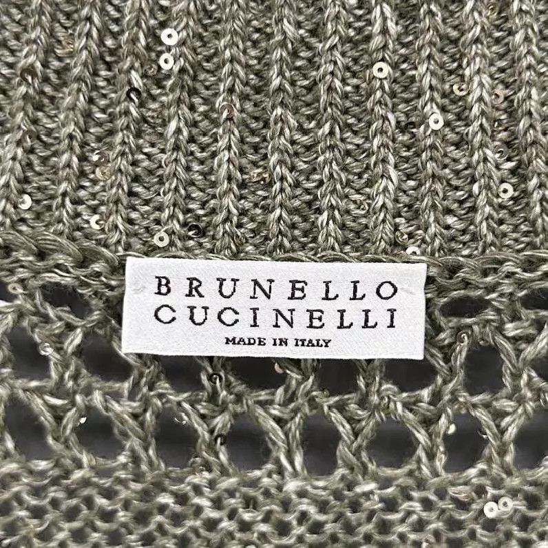 Brunello Cucinelli BC solid linen blend openwork zip-up jacket XS new Size XS / US 0-2 / IT 36-38 - 5 Thumbnail