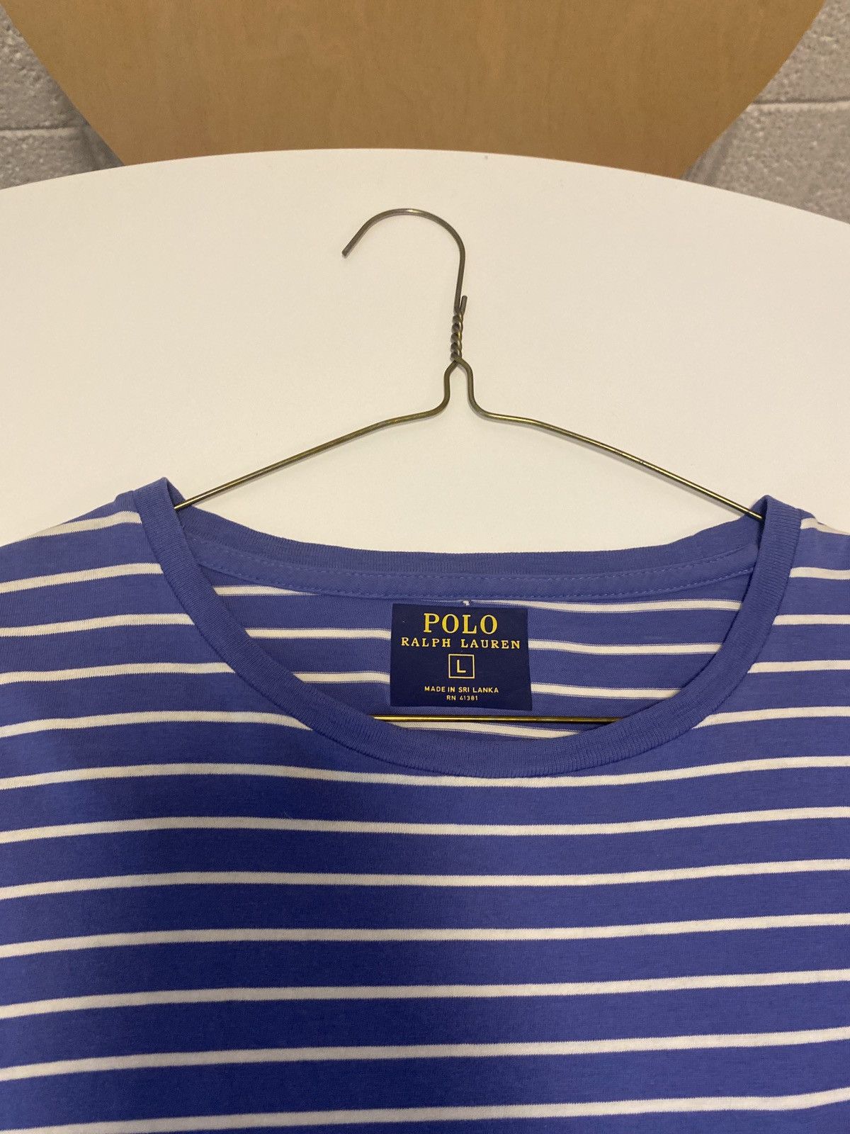 Ralph Lauren Polo Ralph Lauren mens striped t-shirt size L turquoise pony Size US L / EU 52-54 / 3 - 4 Thumbnail