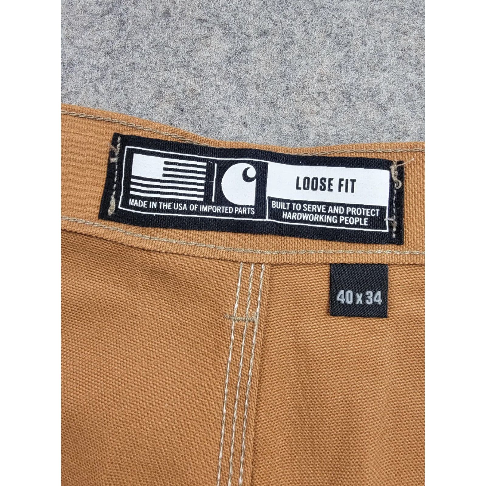 Carhartt Carhartt Pants Mens 40x34 Brown Loose Fit Double Front Utility Workwear USA Size US 40 / EU 56 - 7 Thumbnail