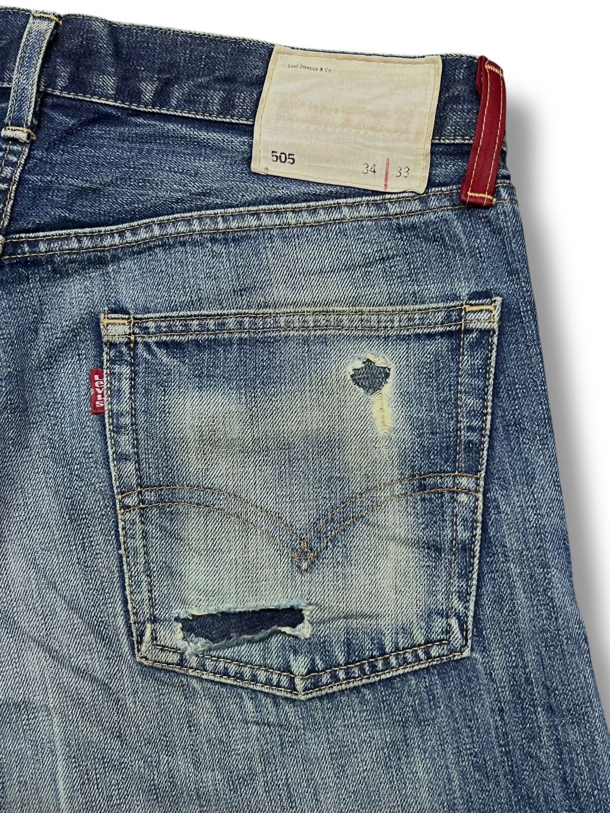 Levi's Vintage 02 Levi’s 505 Japan - Faded Wash, Distressed Denim Size US 34 / EU 50 - 9 Thumbnail