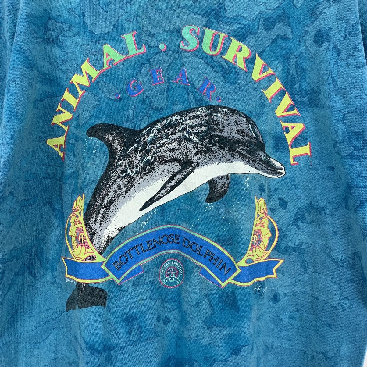 Vintage Vintage 90’s Animal Survival T-Shirt Size US L / EU 52-54 / 3 - 2 Thumbnail