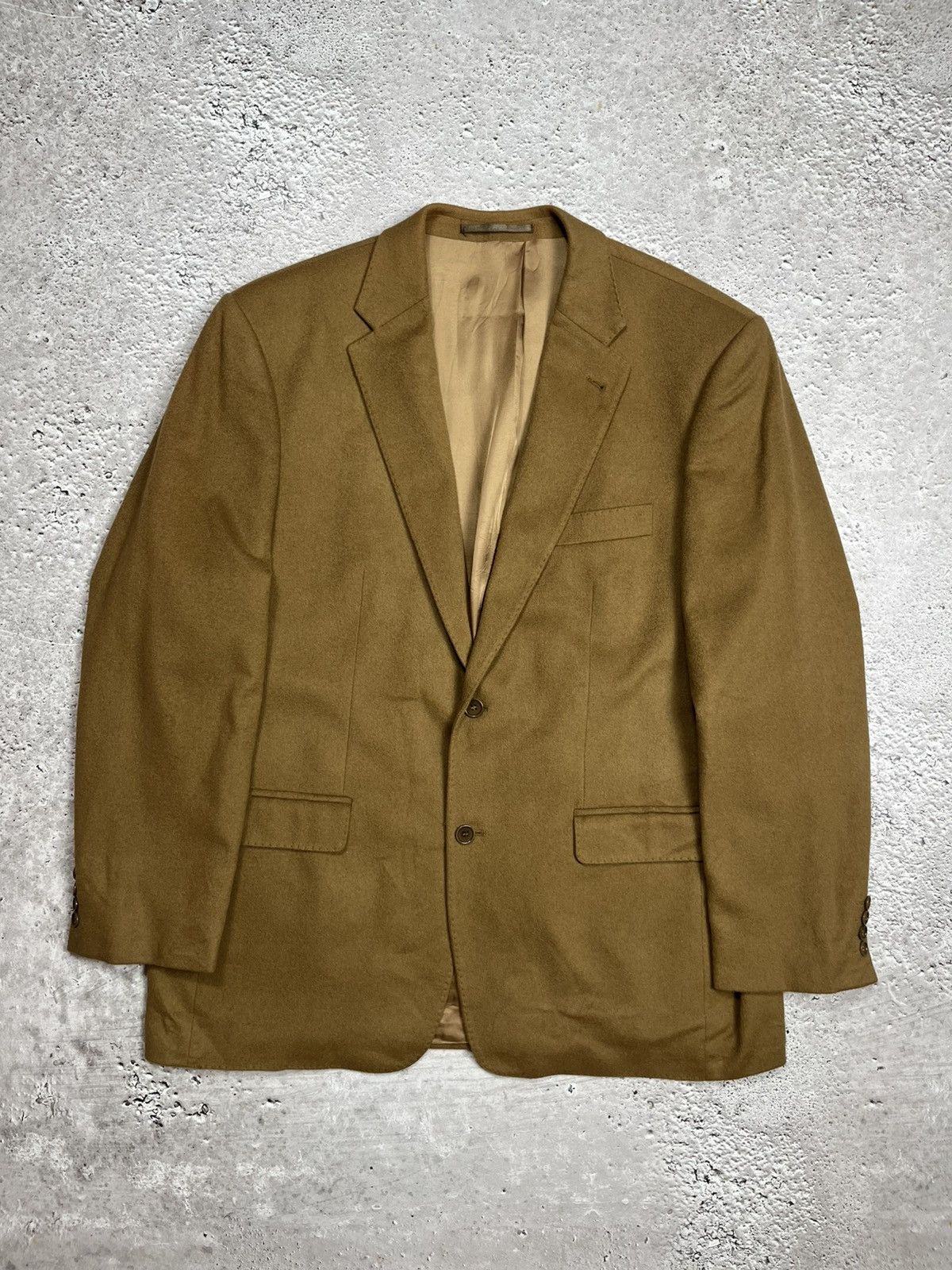 Other Tailor & Son 100% Cashmere Camel Blazer Sport Coat Jacket 58 Size 48R - 1 Thumbnail