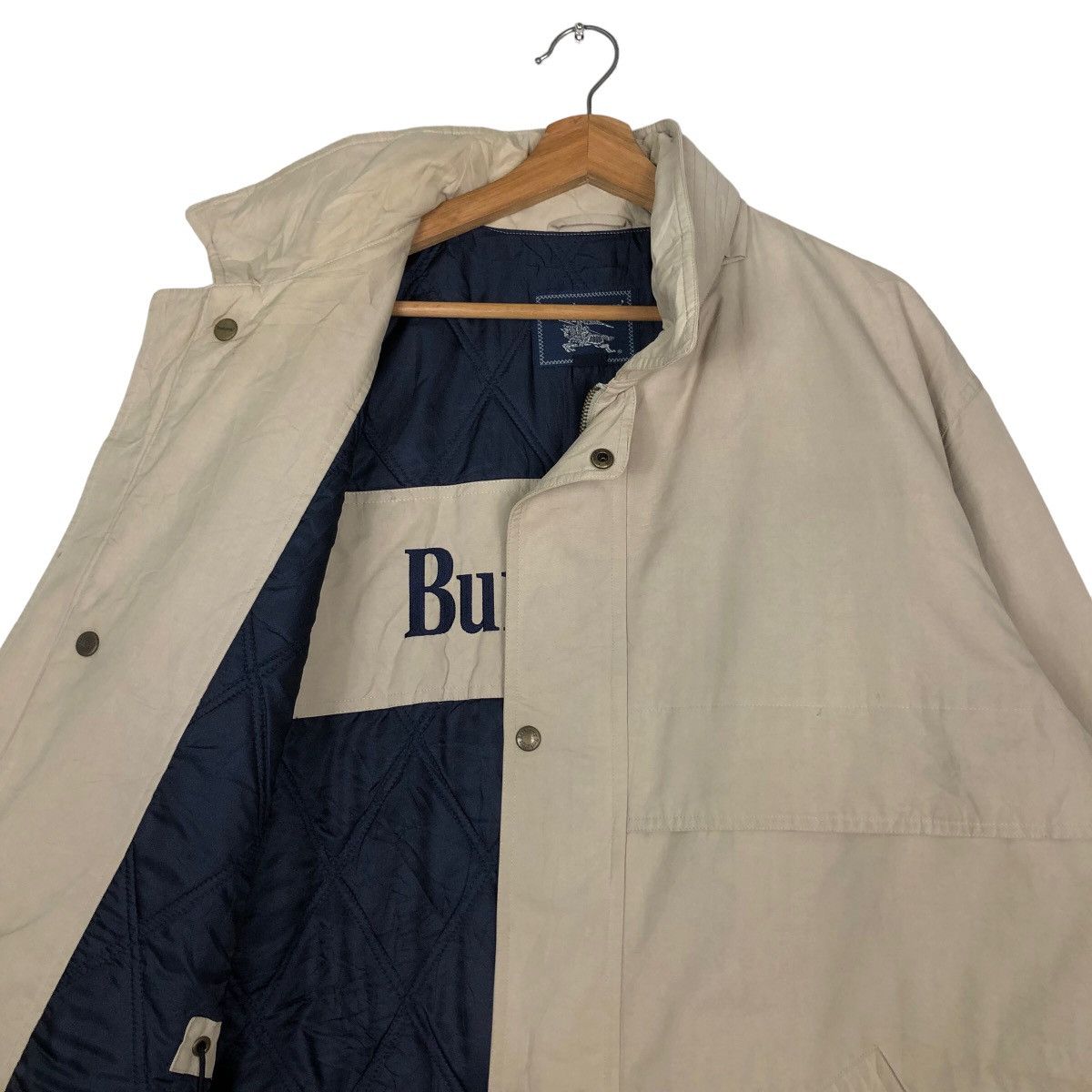Burberry 🔥Vintage Chore Jacket Burberrys Big Logo Size US L / EU 52-54 / 3 - 10 Thumbnail