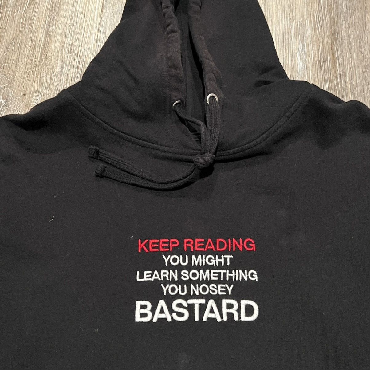 ineverheardofyou Nosey Bastard Hoodie Keep Reading You Might Learn Size US XL / EU 56 / 4 - 7 Thumbnail