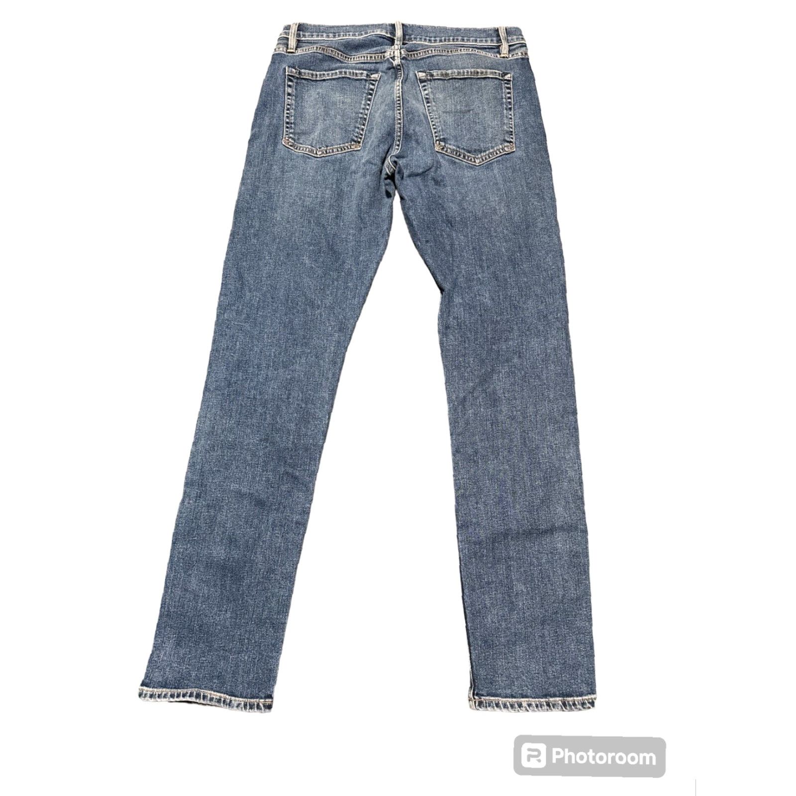 Flint And Tinder Flint and Tinder Jeans Men 32x32 Slim Blue Denim 5-Pocket Made in USA Stretch Pants Size US 32 / EU 48 - 3 Thumbnail