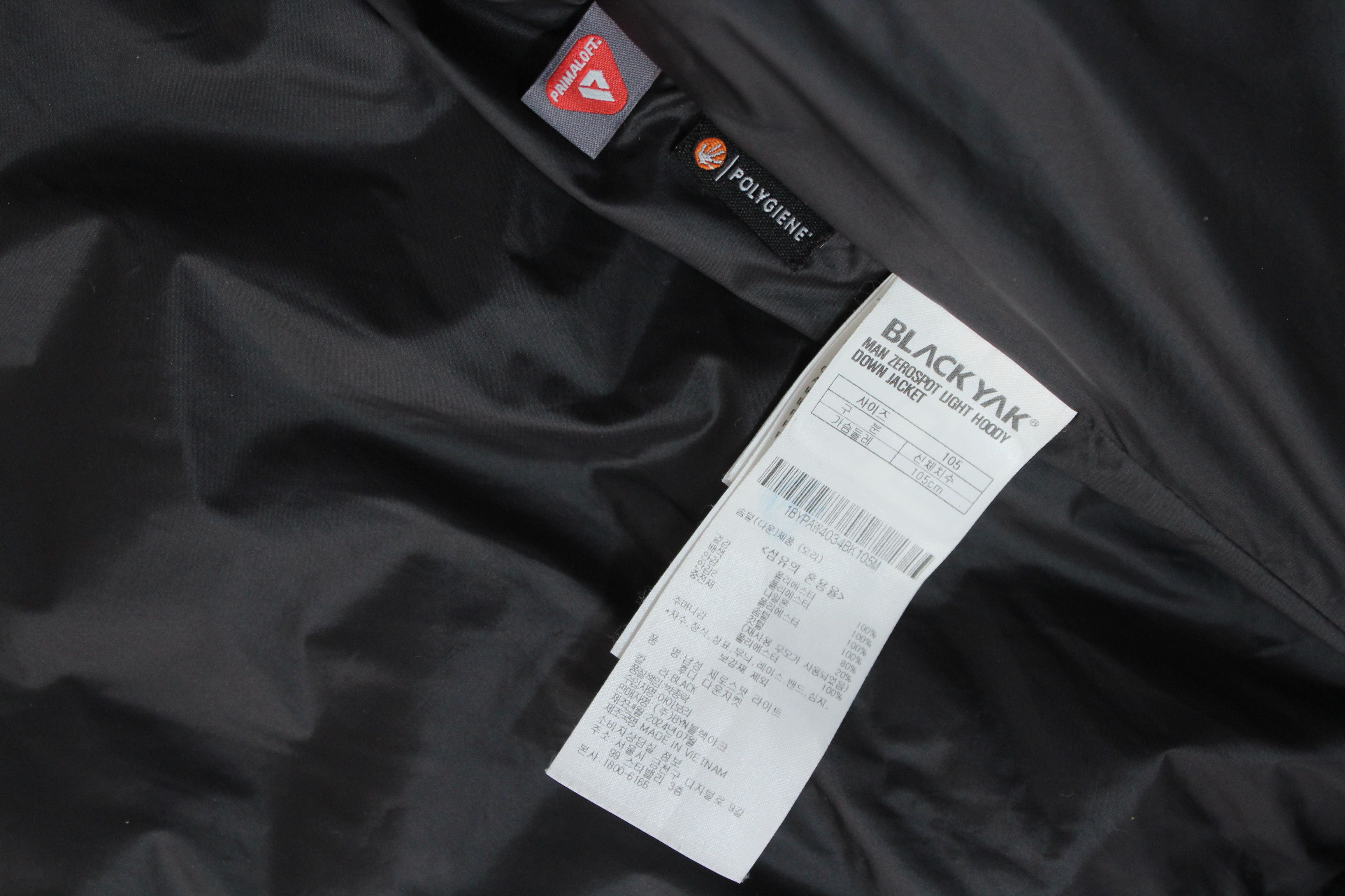 BLACKYAK Black Yak Zero Spot Wave Puffer Down Jacket Hooded Black M Size US M / EU 48-50 / 2 - 12 Thumbnail