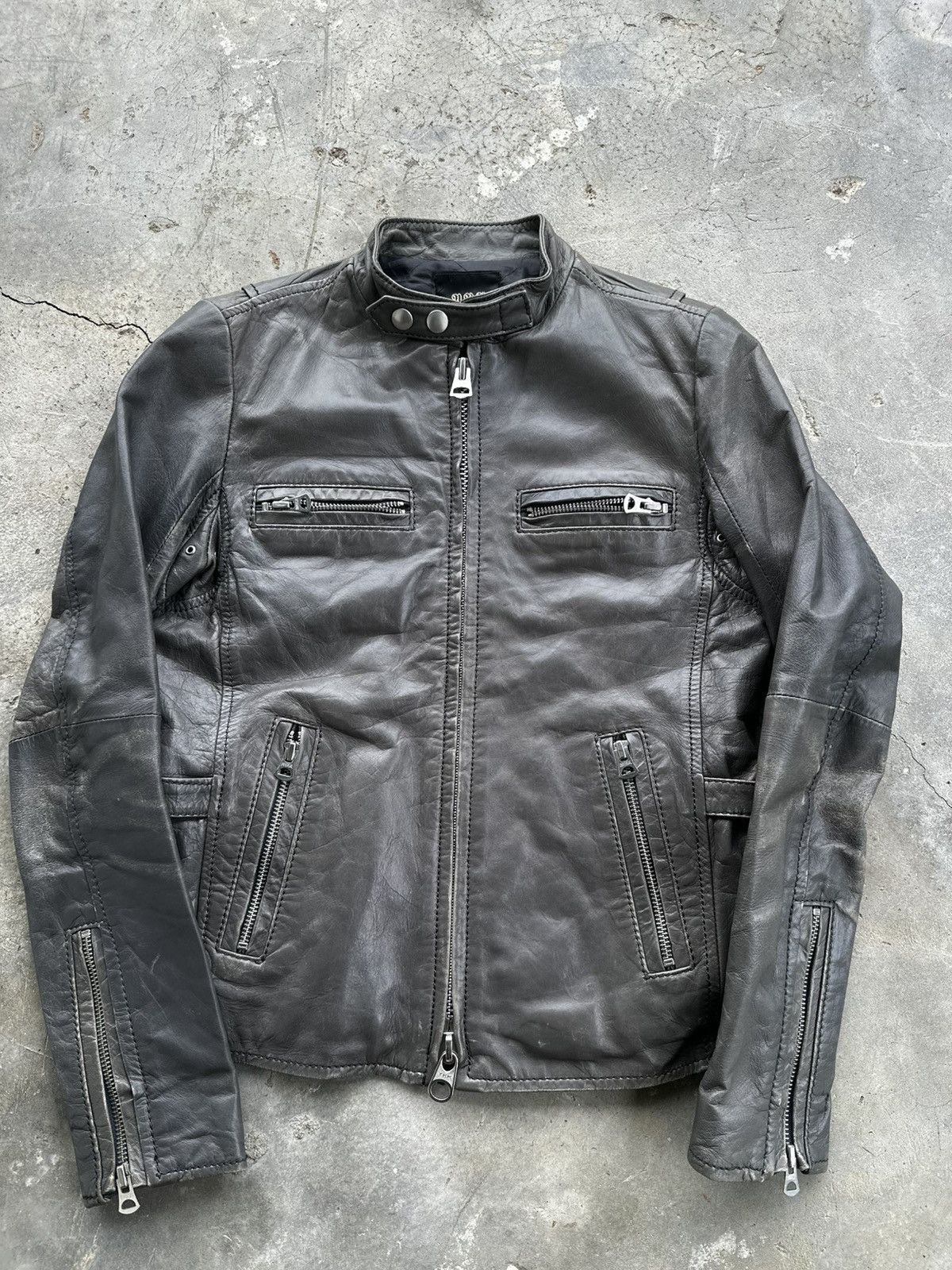 Japanese Brand Another Edition Leather Biker Crop Jacket Size US M / EU 48-50 / 2 - 3 Thumbnail