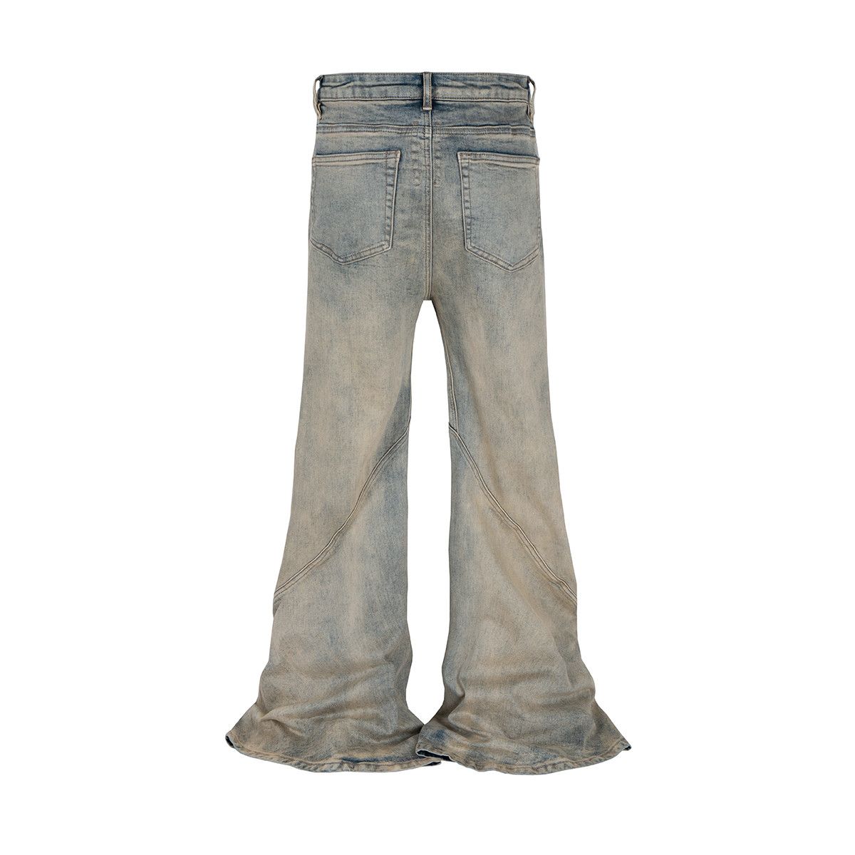 Jean High Street Mud Dyed Washed Baggy Flare Pants Size US 29 - 4 Thumbnail