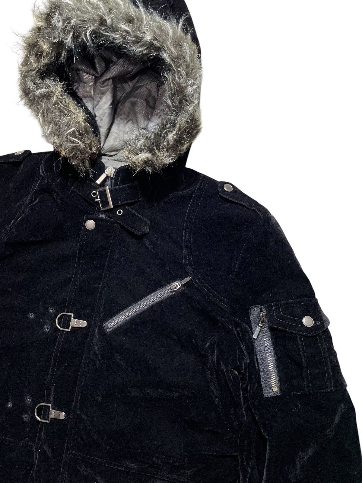 Japanese Brand × Vintage Japanese Velvet Bondage Fur Jacket Seditionaries Style Size US M / EU 48-50 / 2 - 4 Thumbnail