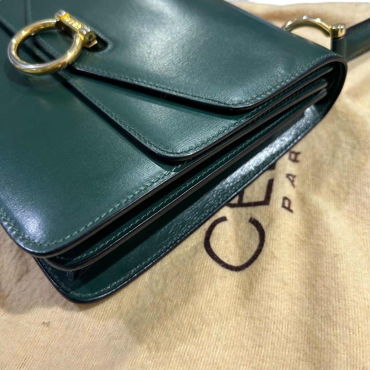 Celine × Vintage 🔥RARE🔥Authentic Celine Vintage Double Flap Bag Size ONE SIZE - 14 Thumbnail