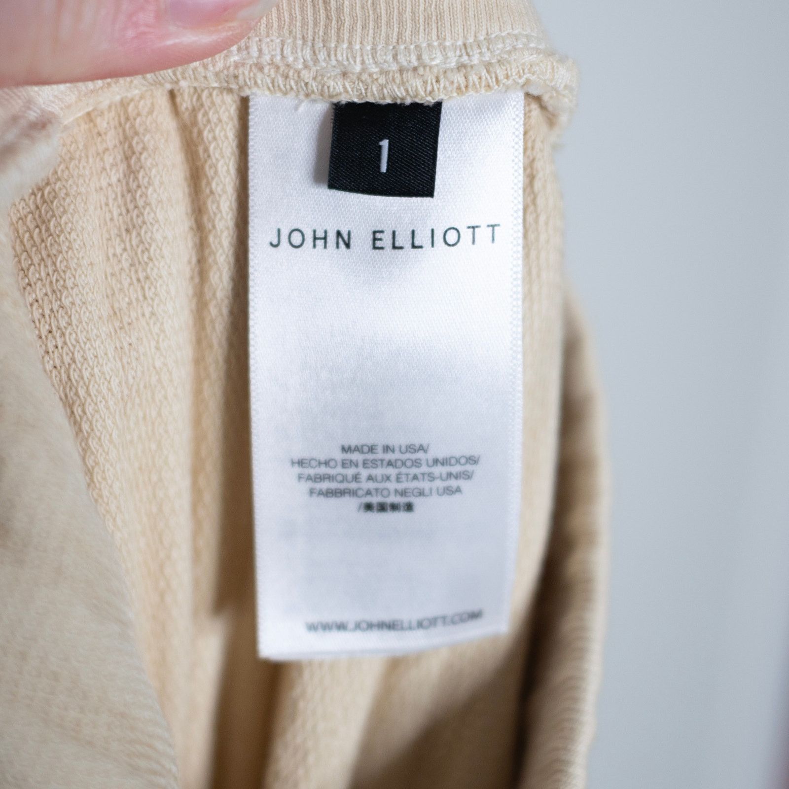 John Elliott John Elliott Ribbed French Terry Sweatpants Cloud Size 27" / US 4 / IT 40 - 6 Thumbnail