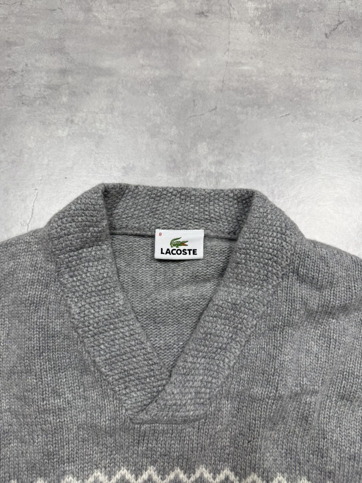 Lacoste Lacoste Wool Sweater Size US L / EU 52-54 / 3 - 3 Thumbnail
