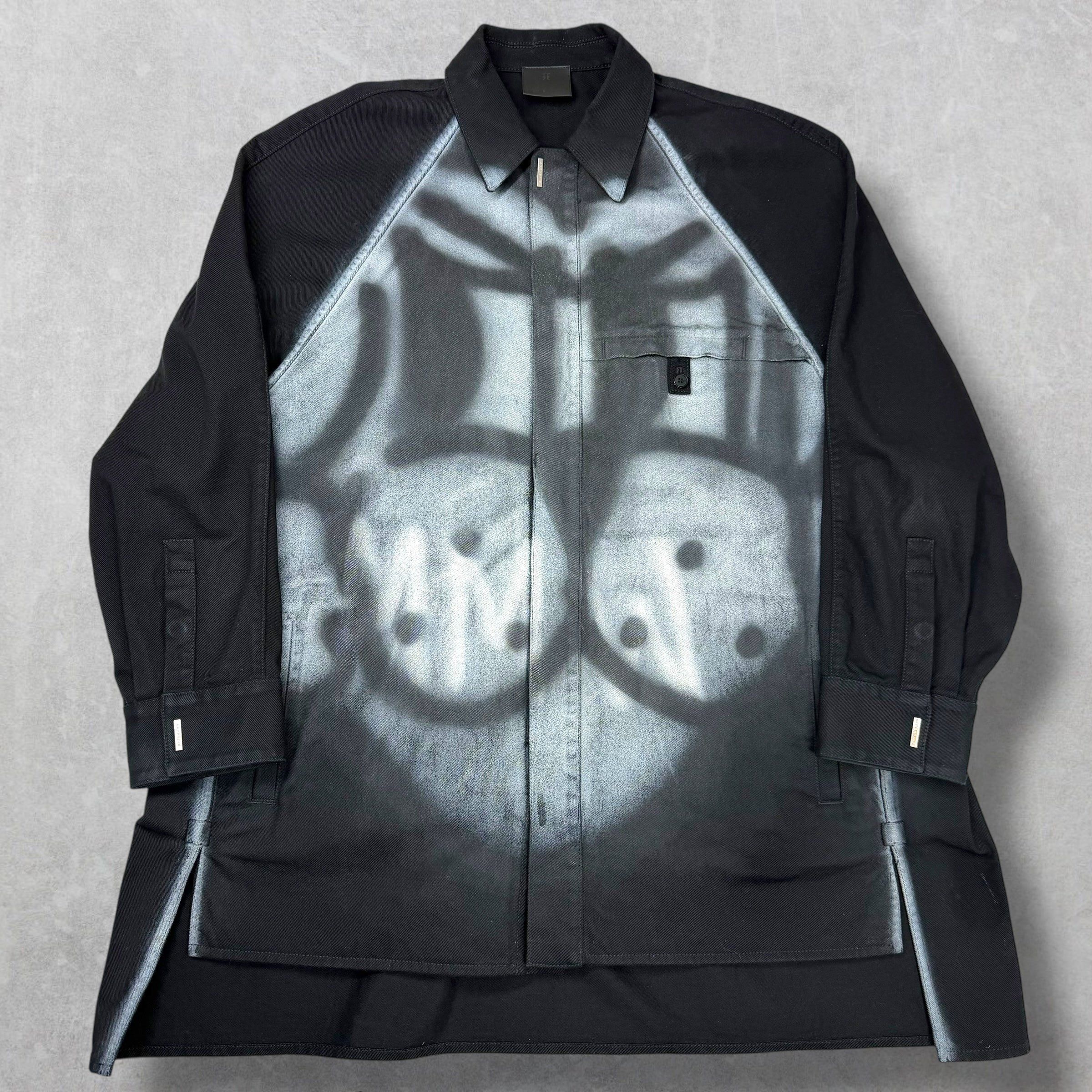 Givenchy Givenchy x Chito Black Graffiti Rottweiler Overshirt XL Size US XL / EU 56 / 4 - 1 Thumbnail
