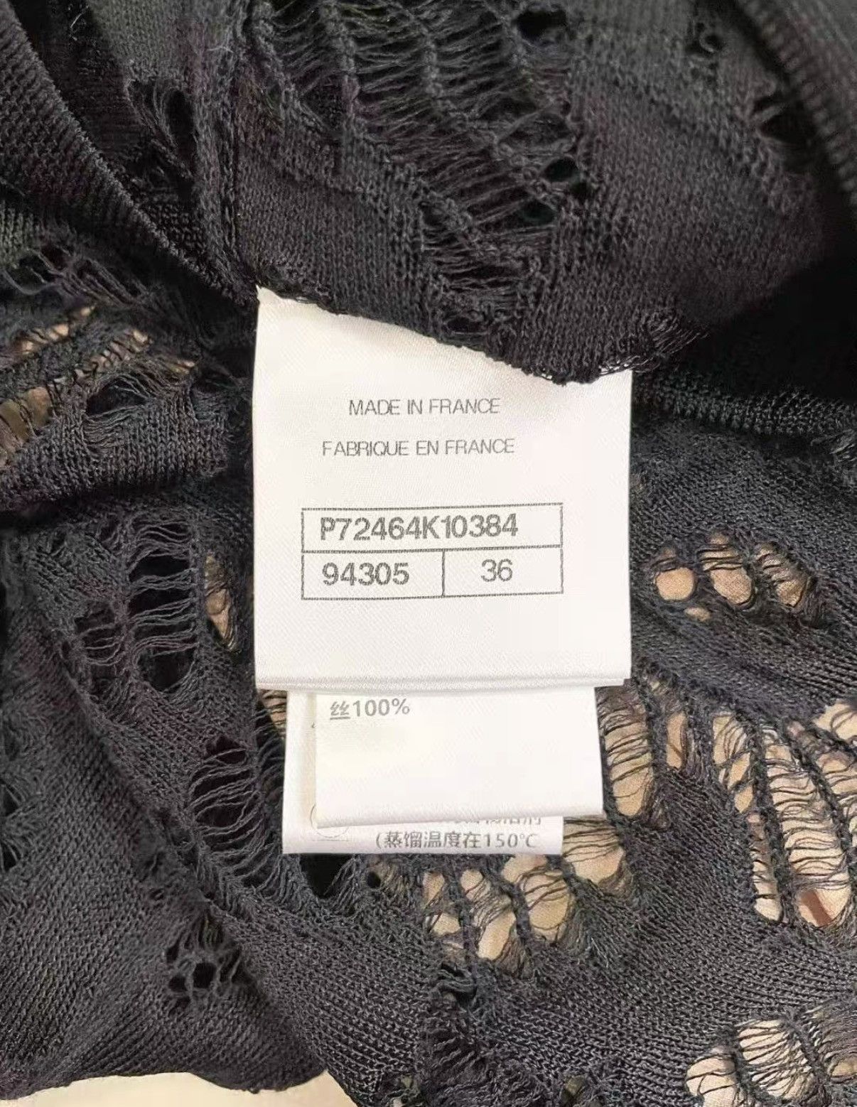 Chanel Chanel Classic Black Sleeveless Lace Dress J33 Size XS / US 0-2 / IT 36-38 - 6 Thumbnail