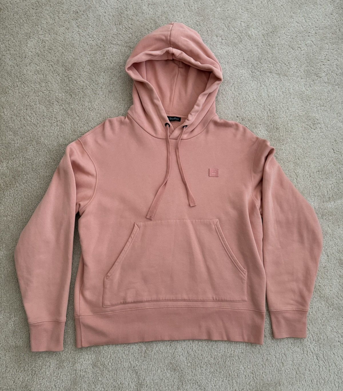 Acne Studios Acne Studios M hoodie - Ferris Face - Authentic, coral color Size US M / EU 48-50 / 2 - 6 Thumbnail