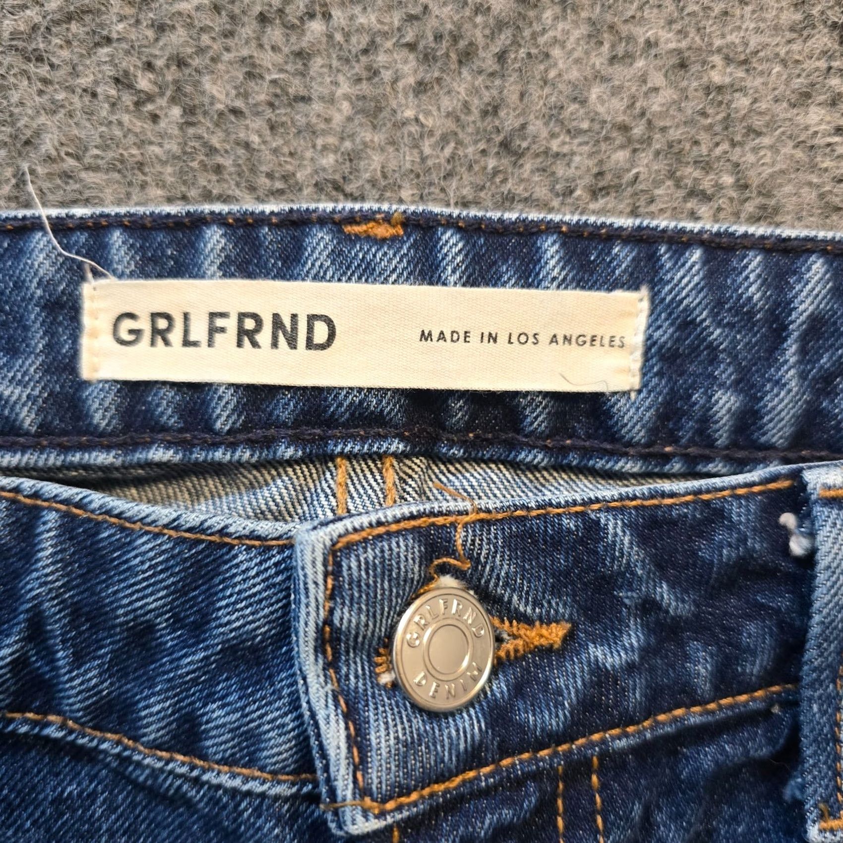 GRLFRND GRLFRND Jeans Womens 26 Blue Denim Slim Crop Kate Capsule Casual Shirt? Size 26" / US 2 / IT 38 - 4 Thumbnail