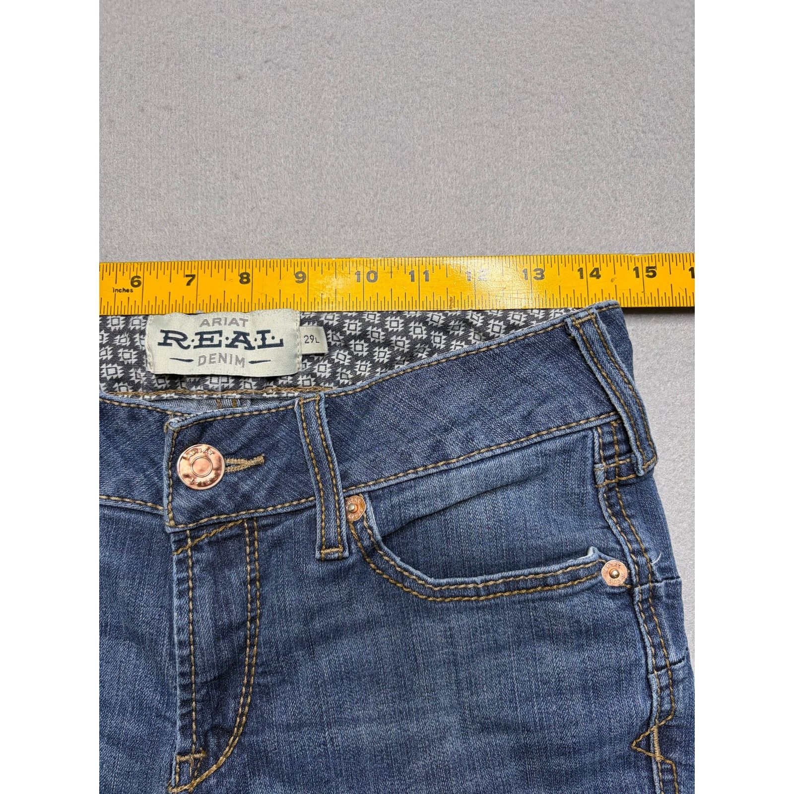 Ariat Ariat REAL Denim Women’s Bootcut Western Jeans 29L Size 29" - 6 Thumbnail