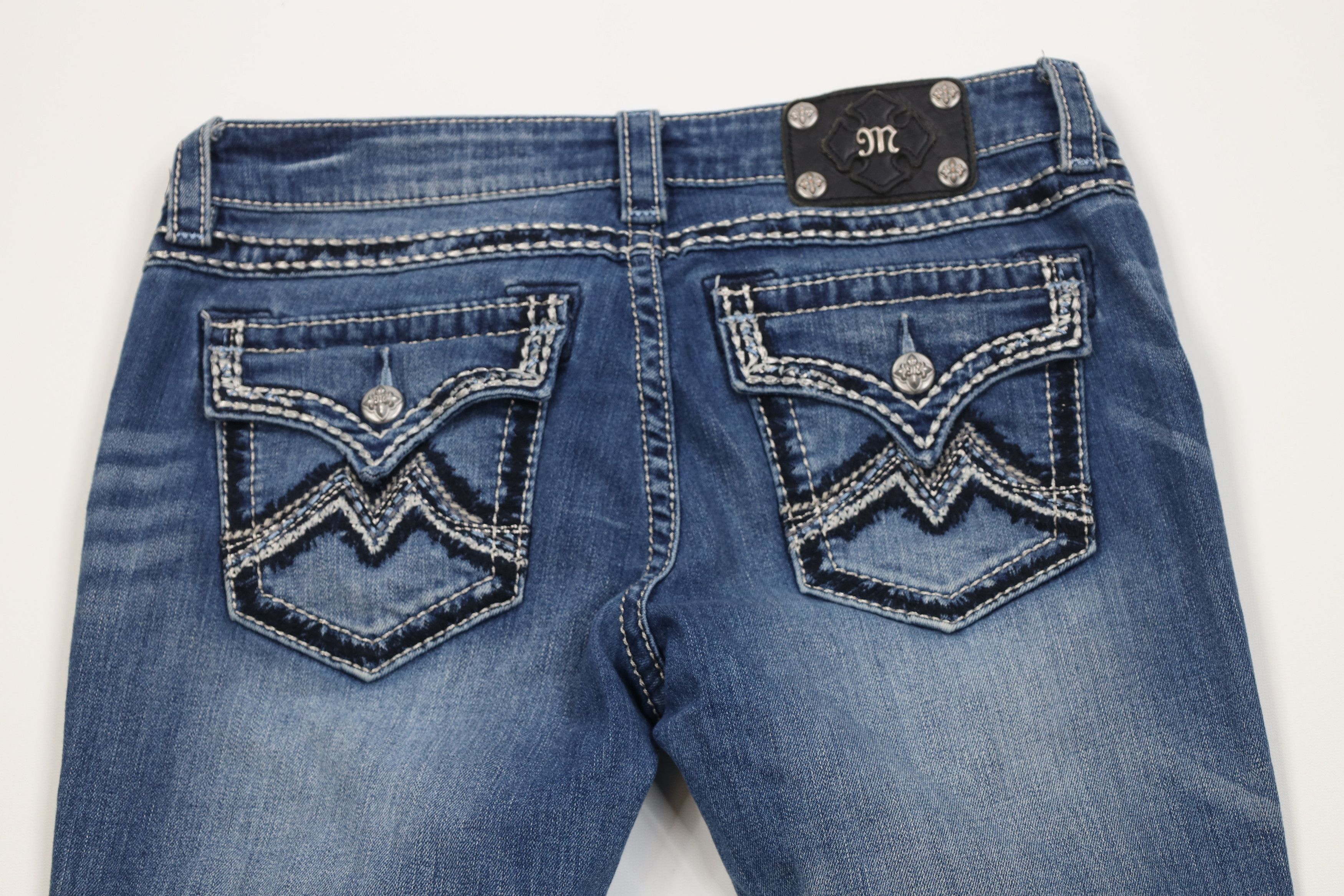 Miss Me Miss Me Stitch Signature Skinny Leg Denim Jeans Stretch Size 30" / US 8 / IT 44 - 13 Thumbnail