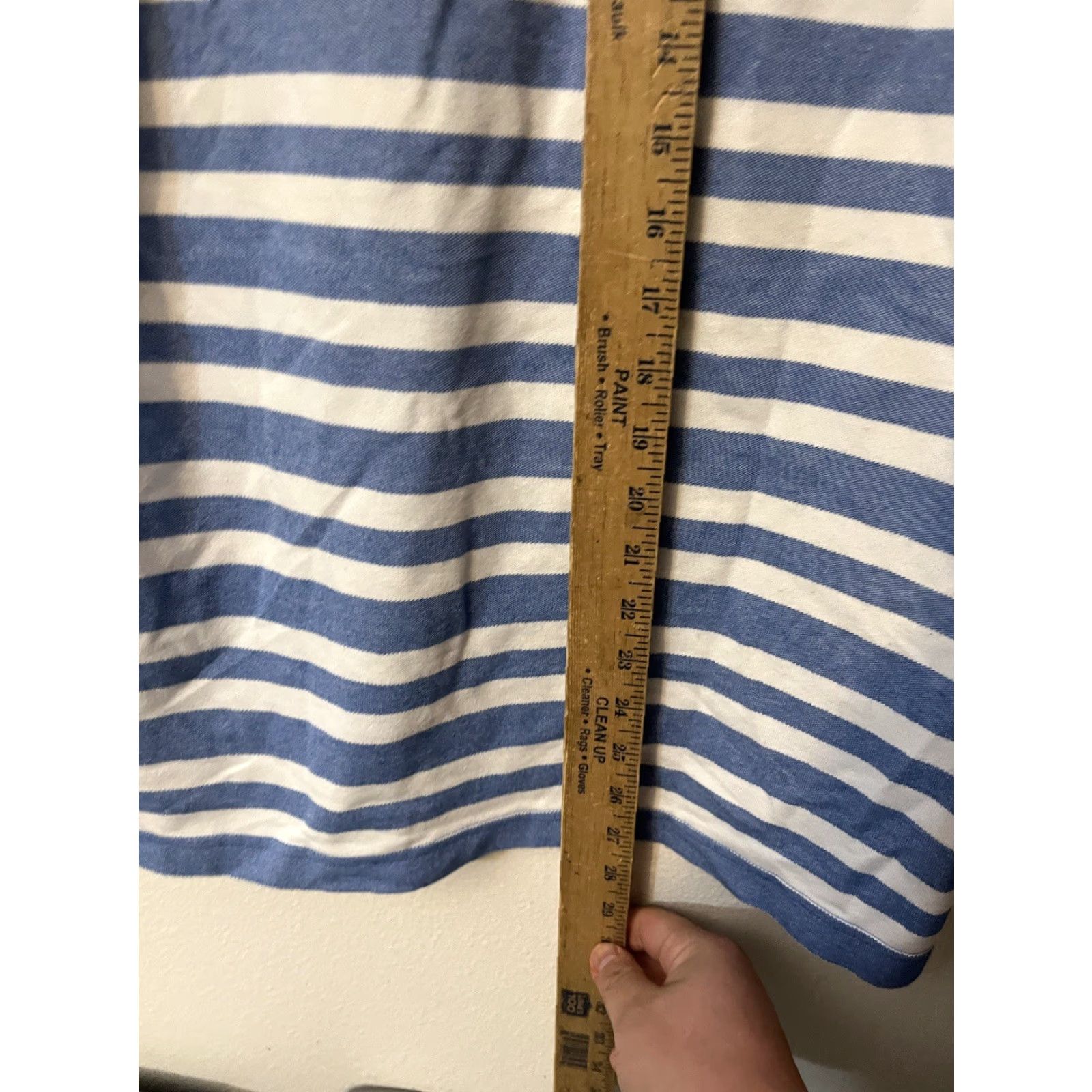 Izod Izod Advantage Performance Stretch Polo Mens Medium Blue White Stripe Size US M / EU 48-50 / 2 - 4 Thumbnail