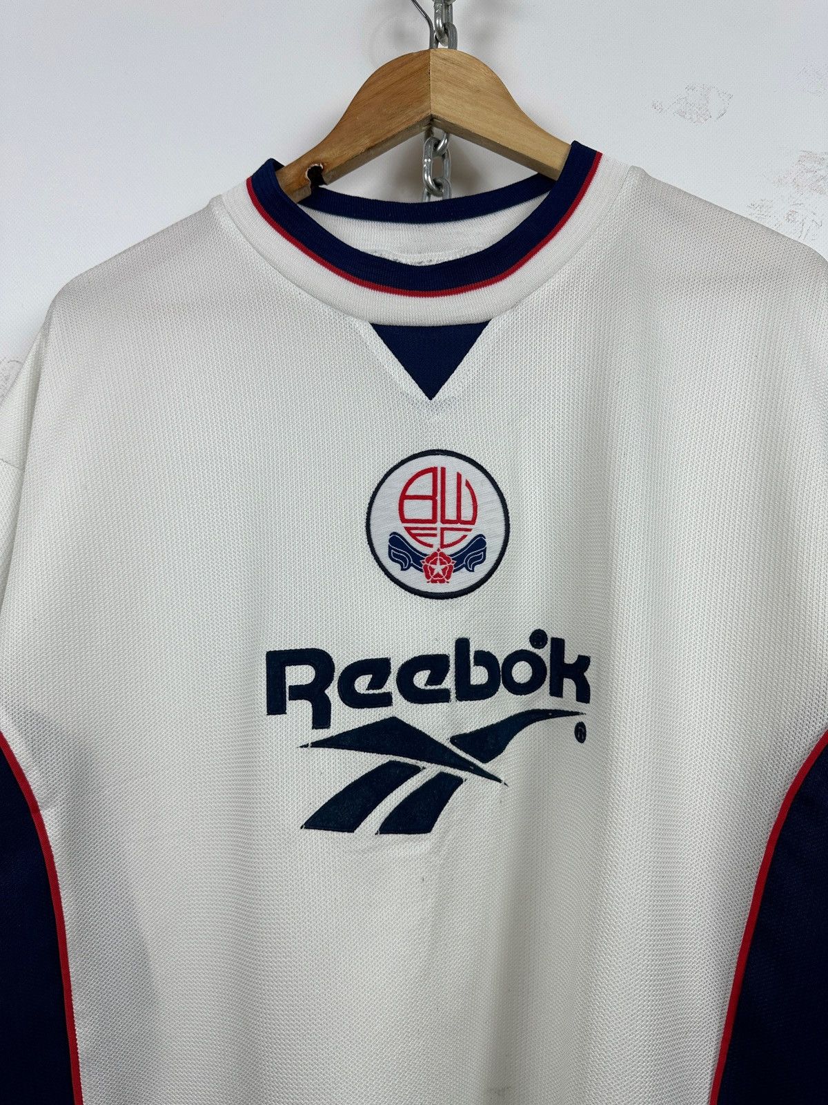Reebok 1998/99 Reebok Bolton Wanderers Vintage Soccer Jersey Shirt Size US XXL / EU 58 / 5 - 5 Thumbnail