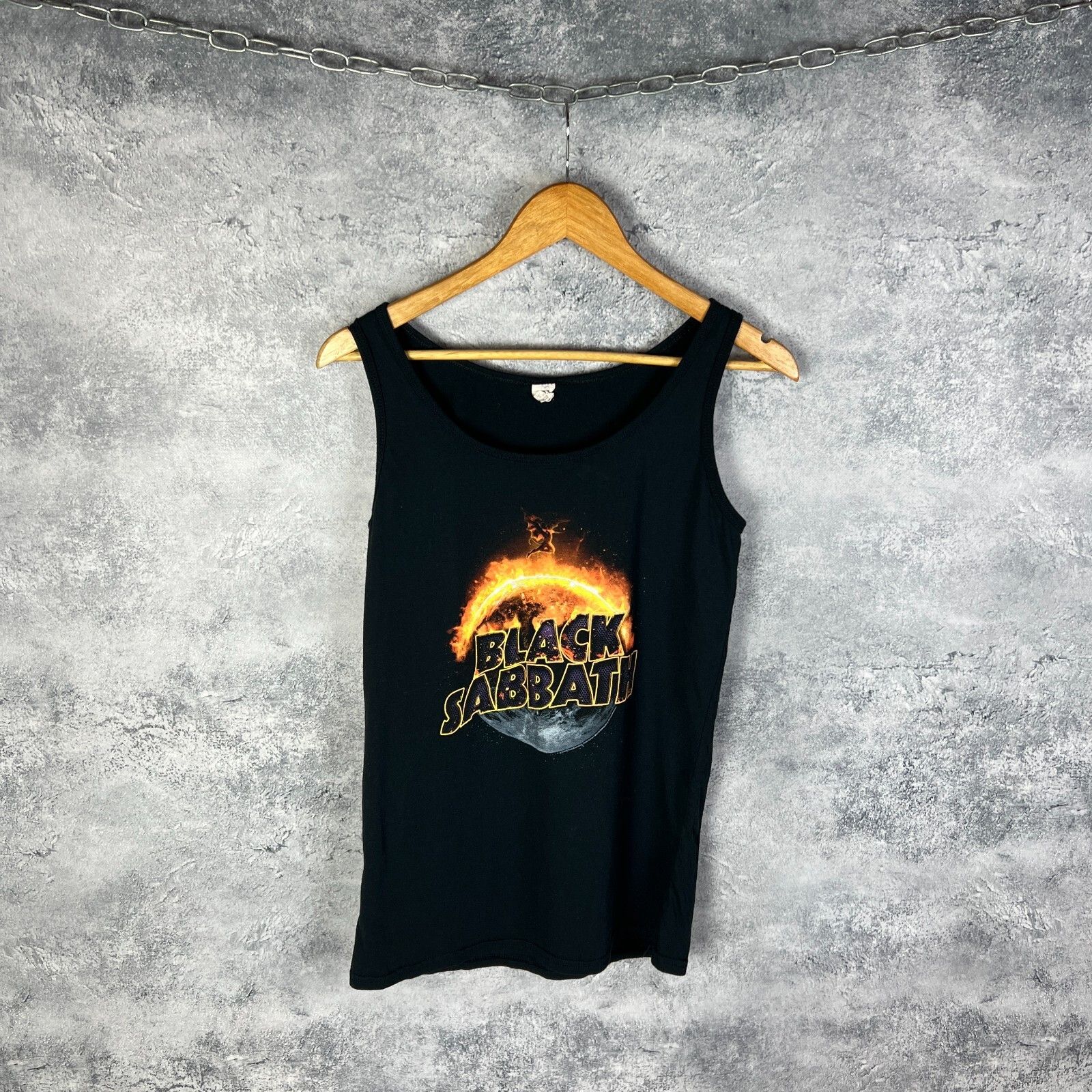Band Tees Black Sabbath Tank Top Men's Size L Black Sleevelees ` Size US L / EU 52-54 / 3 - 1 Thumbnail