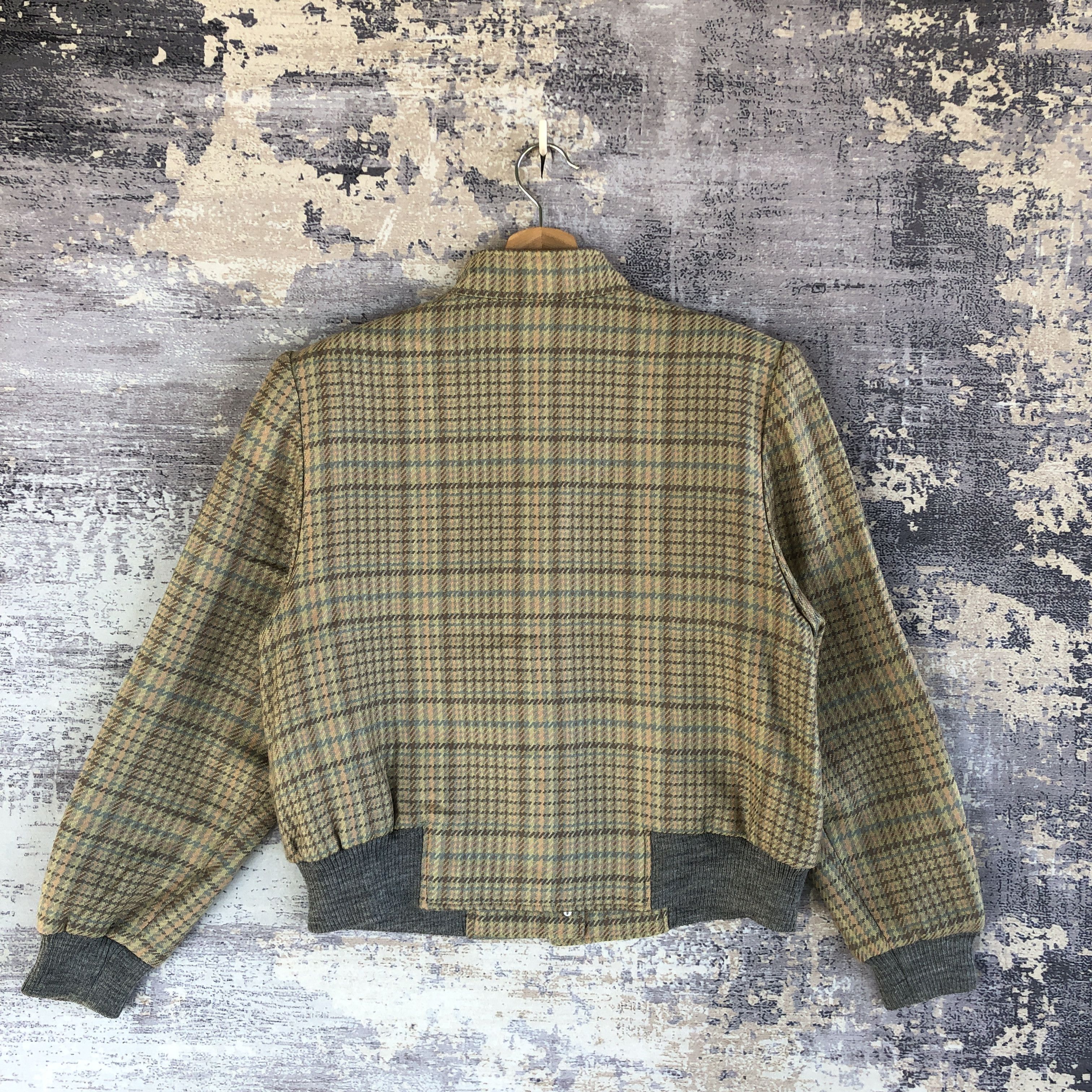 Japanese Brand × Vintage Vintage Albeil Plaid Tartan Checkered Wool Cropped Jackets Size M / US 6-8 / IT 42-44 - 2 Thumbnail