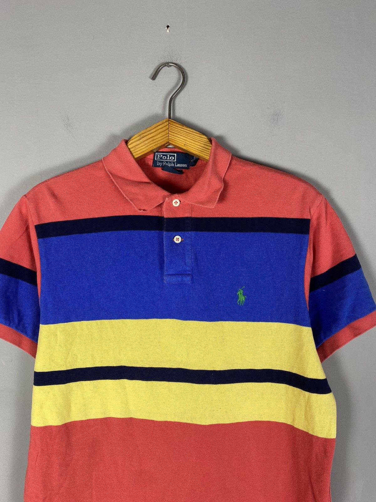 Vintage Vintage mens polo Ralph Lauren polo tee T-shirt Size US L / EU 52-54 / 3 - 2 Thumbnail