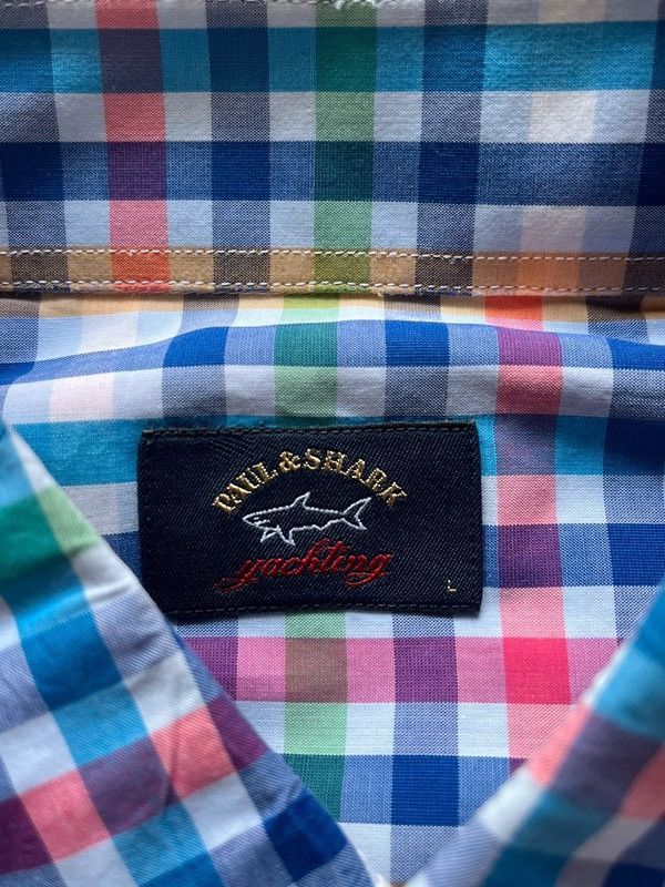 Paul & Shark Paul & Shark Yachting Sz L Shirt Plaid 2000s Size US L / EU 52-54 / 3 - 3 Thumbnail