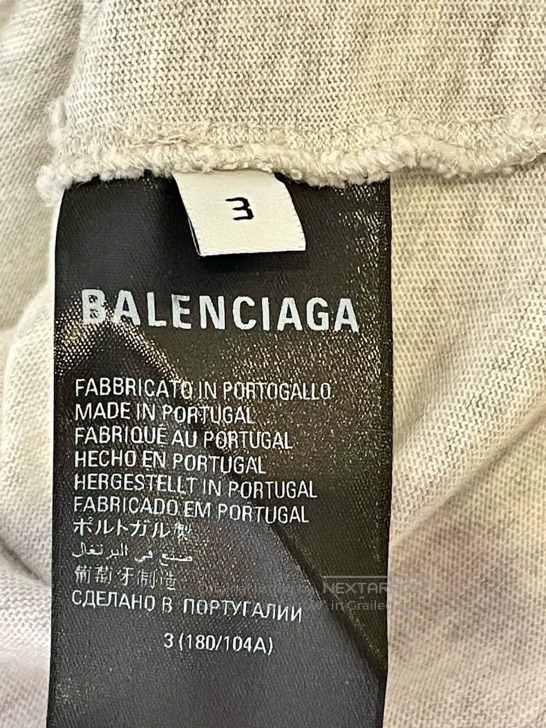 Balenciaga Balenciaga Solid Color Ripped Sport Loose Distressed Gray Size US L / EU 52-54 / 3 - 5 Thumbnail