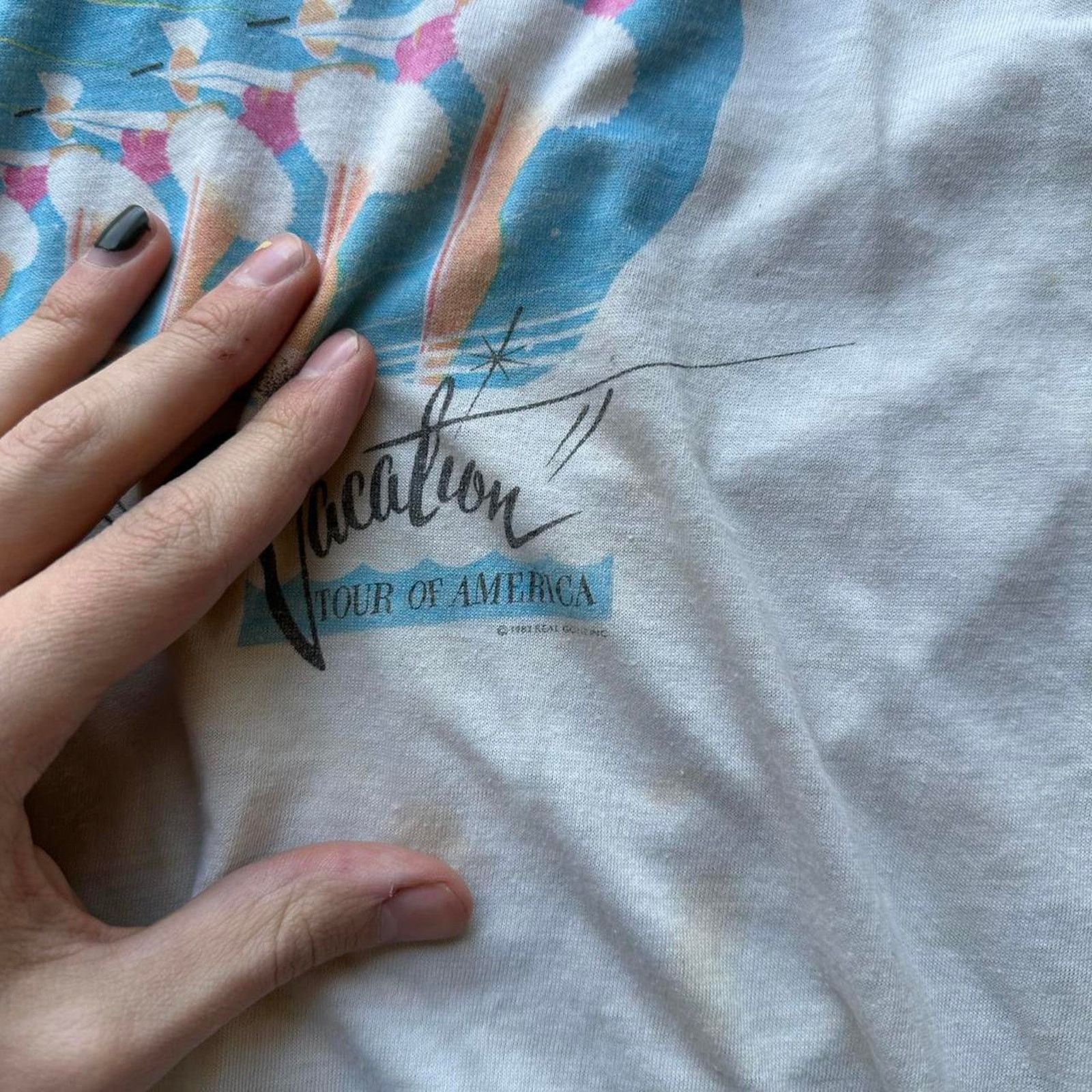 Band Tees × Vintage Vintage 80s The GoGos Tour Band Tee Thin Raglan Shirt Size US M / EU 48-50 / 2 - 7 Thumbnail