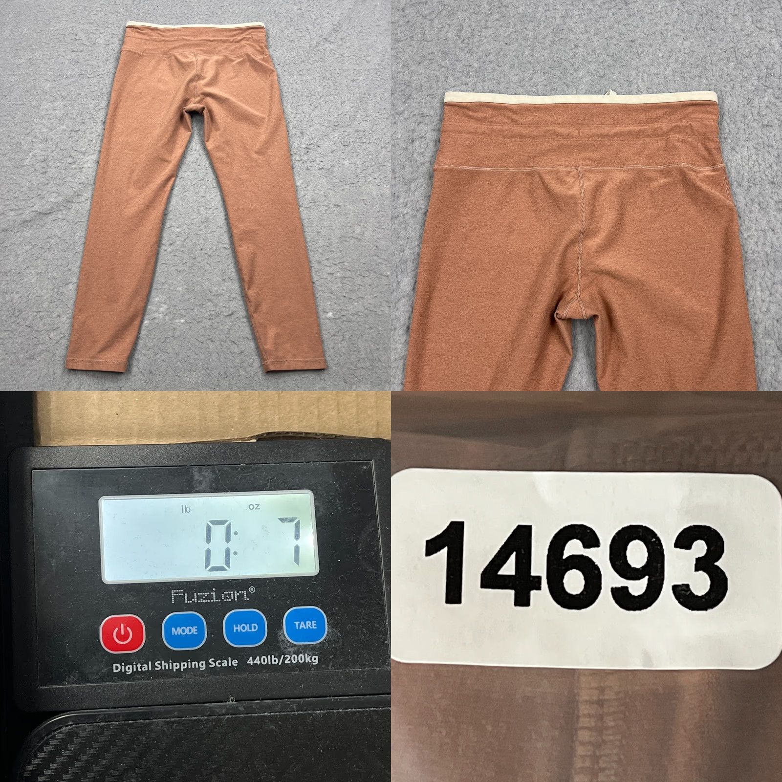 Vuori Vuori Vibe Elevation Leggings Women's L Terracotta Drawstring Yoga Gym VW452 Size 36" / US 14 / IT 50 - 8 Thumbnail