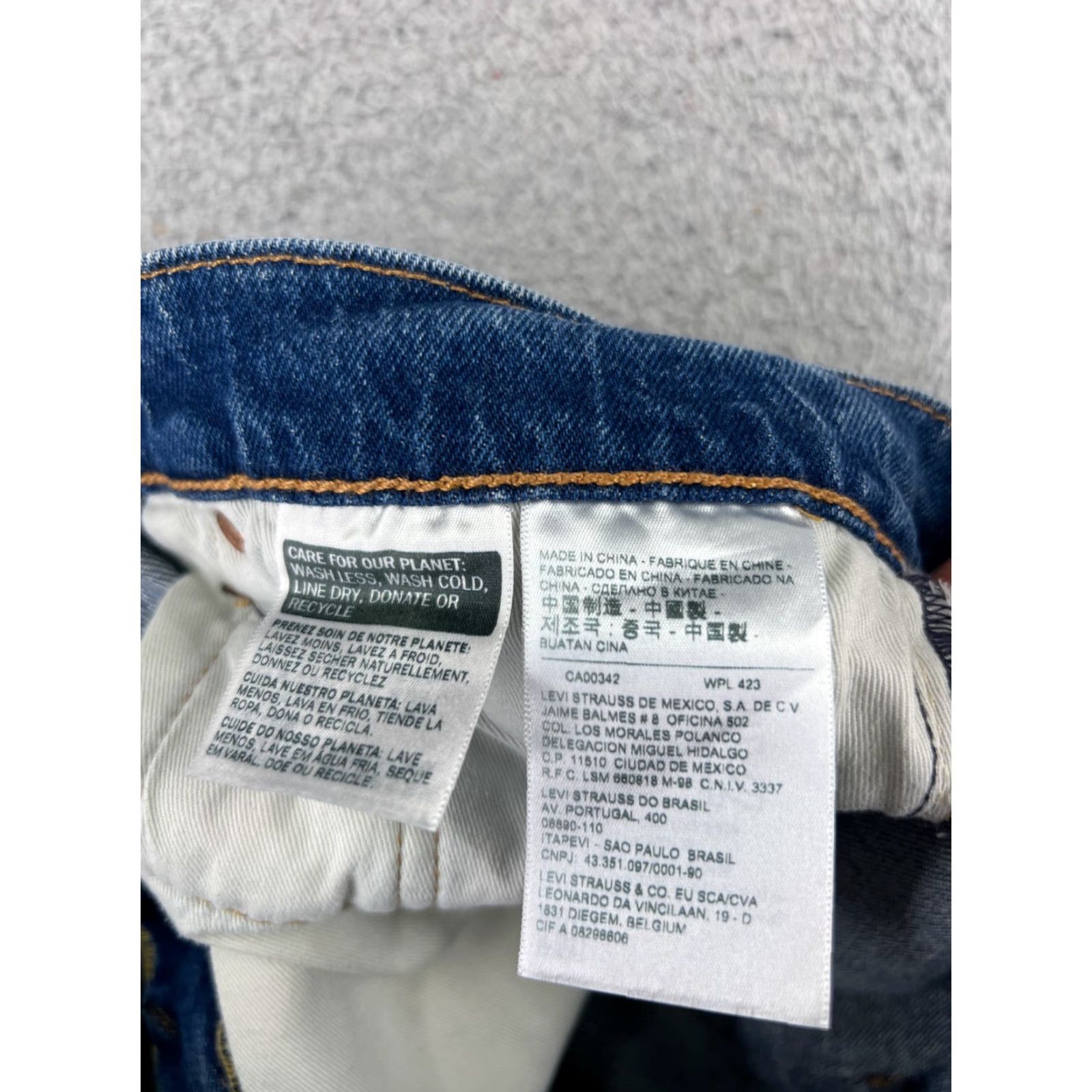 Levi's Levis Jeans Mens 510 Skinny Regular 30x28 Blue Mid Wash Denim Cotton Blend 5-Pocket Design Vintage No Size US 30 / EU 46 - 7 Thumbnail
