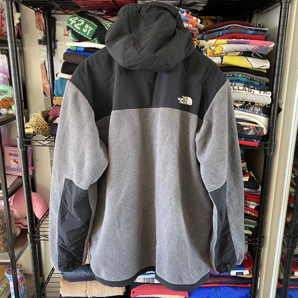 The North Face The North Face Retro Denali Hoodie Jacket Black Grey Fleece Size US XXL / EU 58 / 5 - 6 Thumbnail