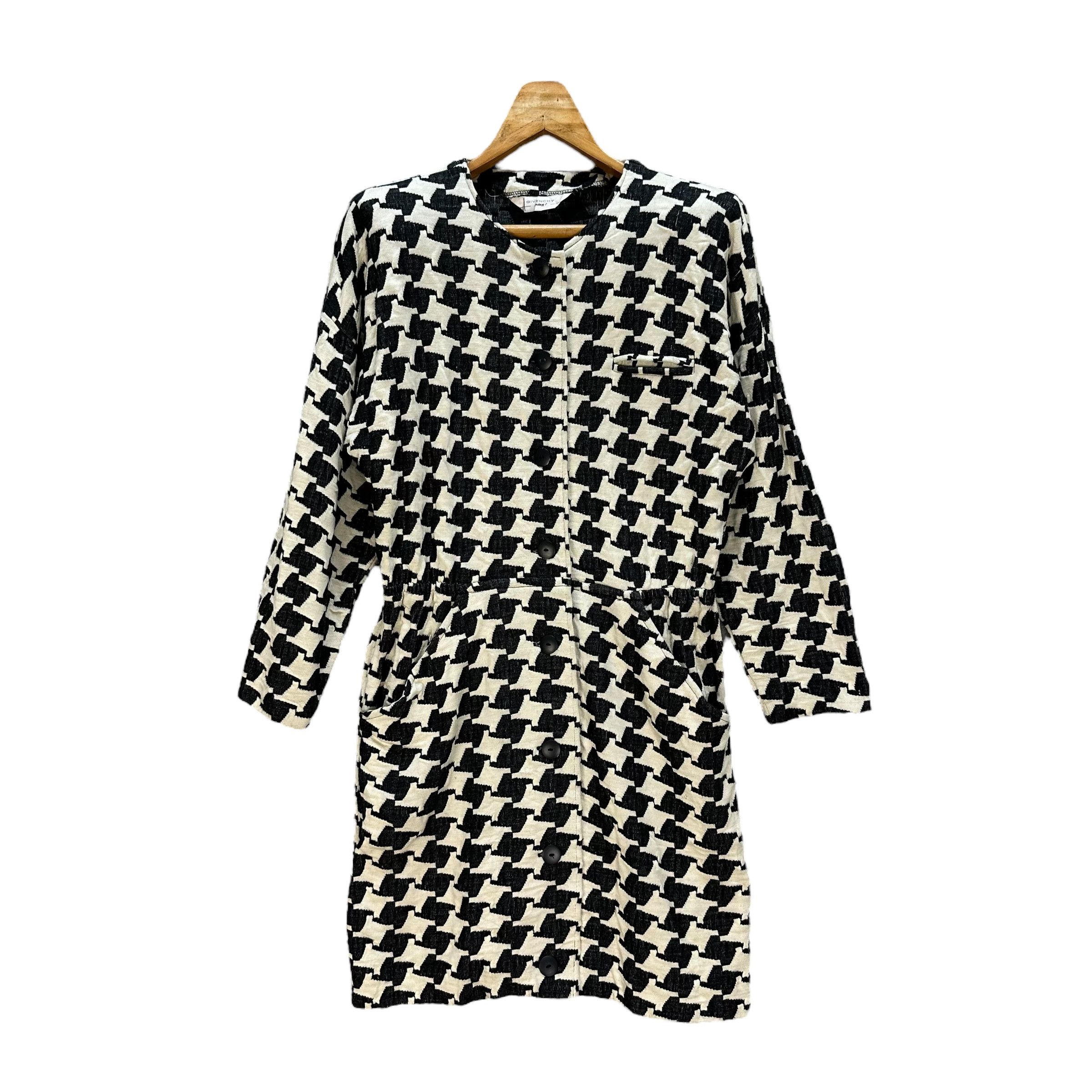 Givenchy GIVENCHY Play Houndstooth Pattern Overcoat Jacket #81-1448 Size M / US 6-8 / IT 42-44 - 1 Thumbnail