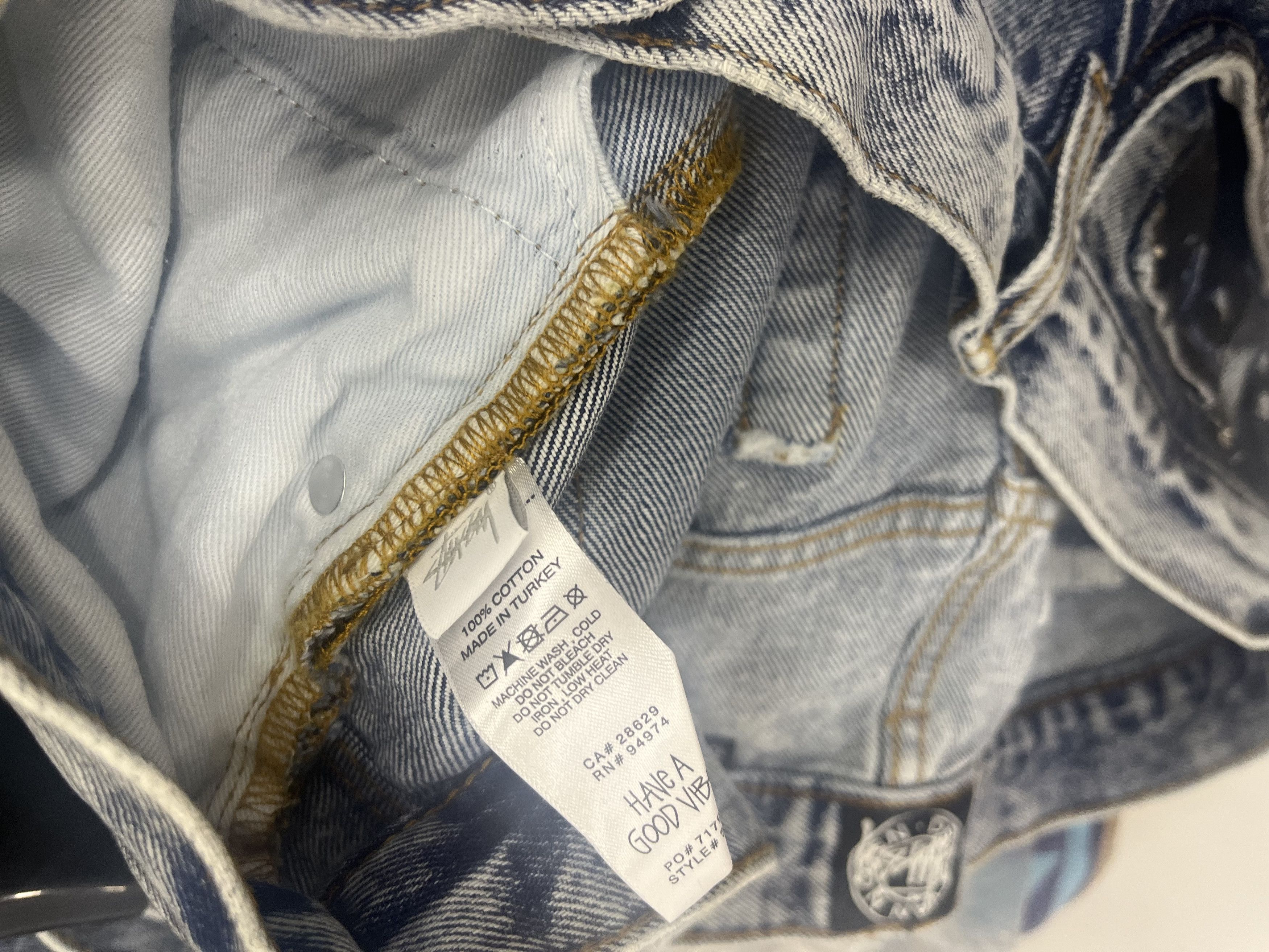 Dries Van Noten × Stussy Stussy x Dries Van noten stencil jeans Size US 34 / EU 50 - 8 Thumbnail