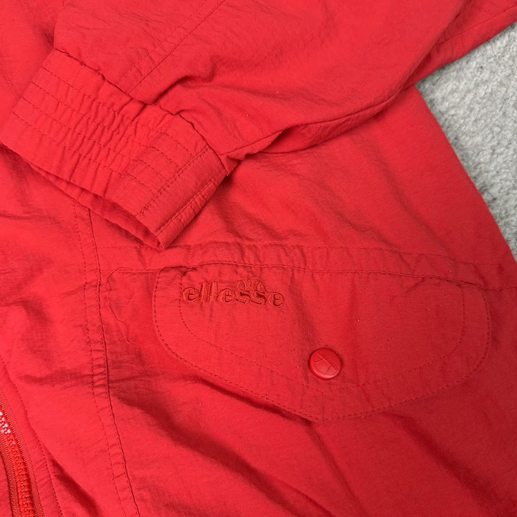 Ellesse Ellesse Jacket Adult M Red Windbreaker Logo Golf Zip Pockets Vintage Men Size US M / EU 48-50 / 2 - 5 Thumbnail