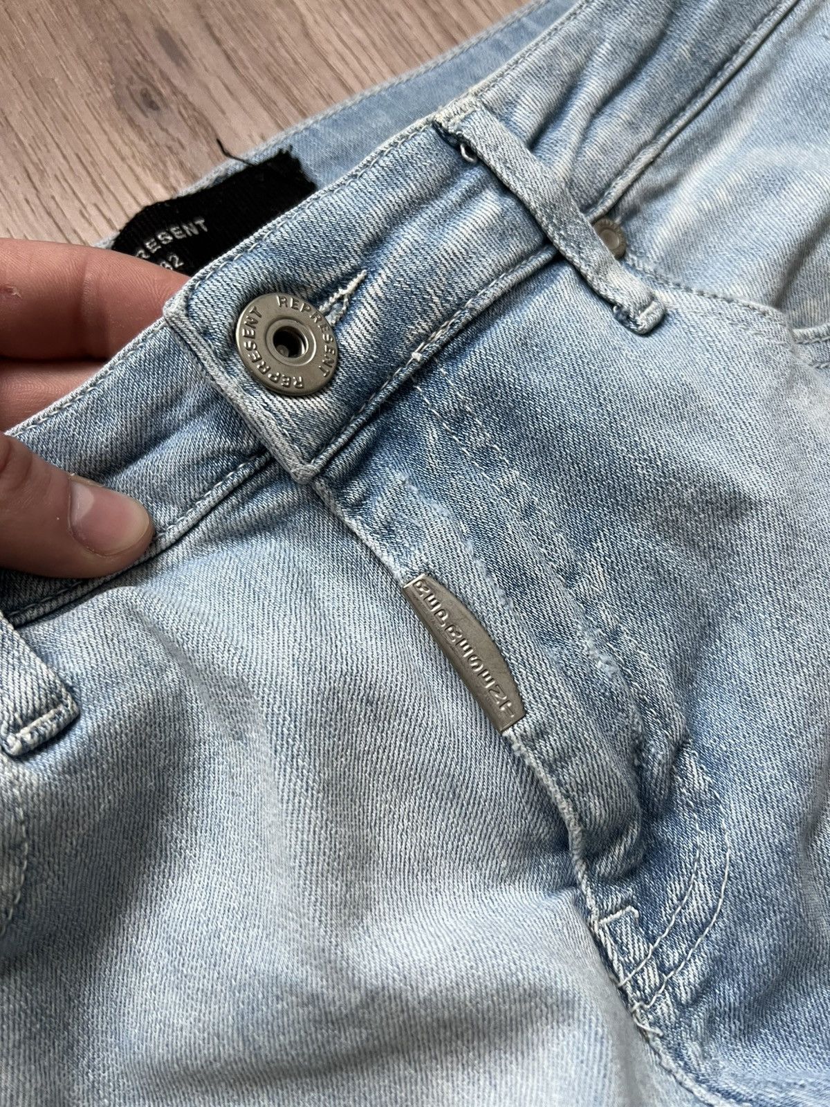 Represent Clo. 2 IN 1 REPRESENT Distressed Biker Pants Jeans Size US 32 / EU 48 - 11 Thumbnail