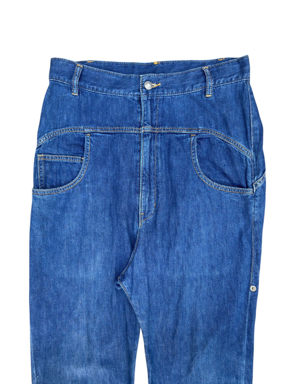 Issey Miyake × Ne-Net Mercibeaucoup jevous emprie drop crotch Denim Jeans Japan Size 32" / US 10 / IT 46 - 4 Thumbnail