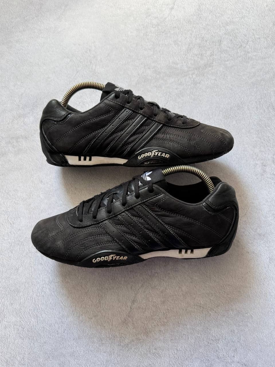 Adidas Vintage Y2k Adidas Goodyear Black Leather Sneakers Size US 9 / EU 42 - 1 Thumbnail