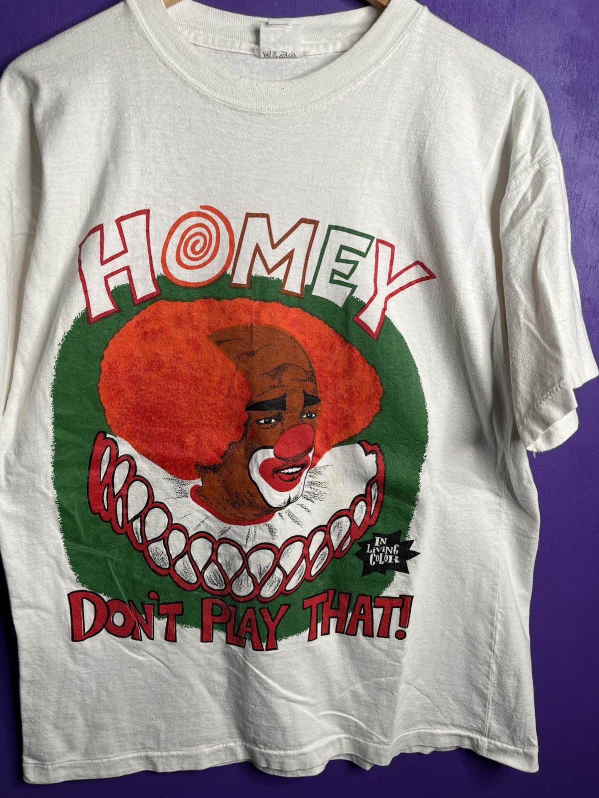 Vintage Vintage 90s Homey the clown homey don’t play that t-shirt Size US L / EU 52-54 / 3 - 3 Thumbnail