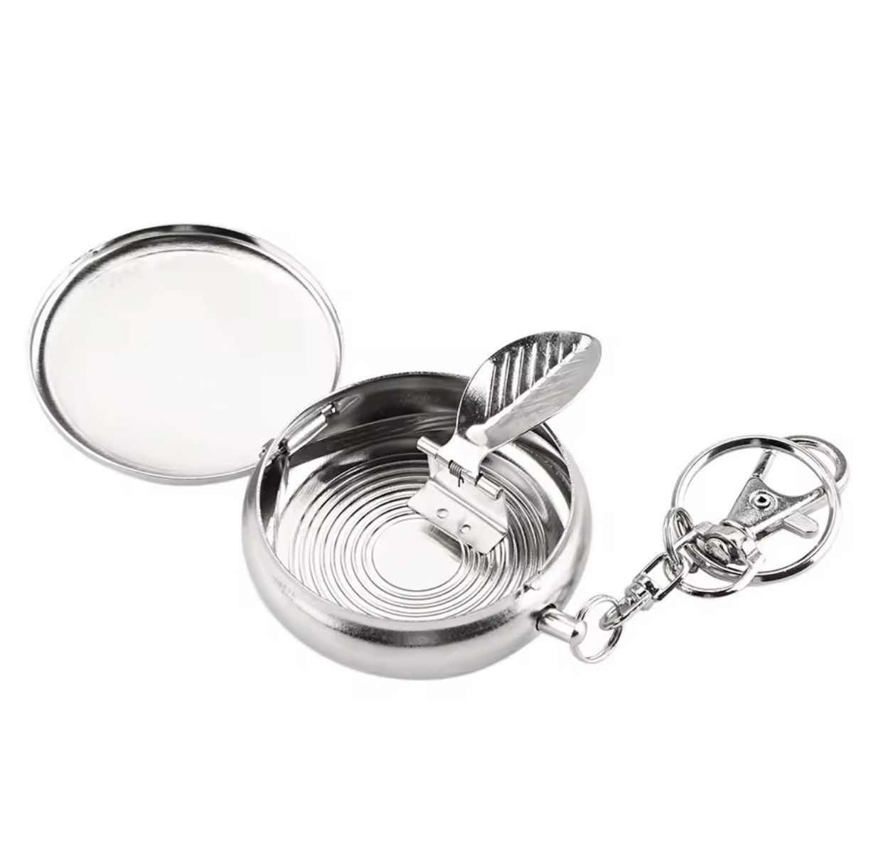 Vintage Portable Vehicle Cigarette Ashtray Ashtray with Key Chain Size ONE SIZE - 4 Thumbnail