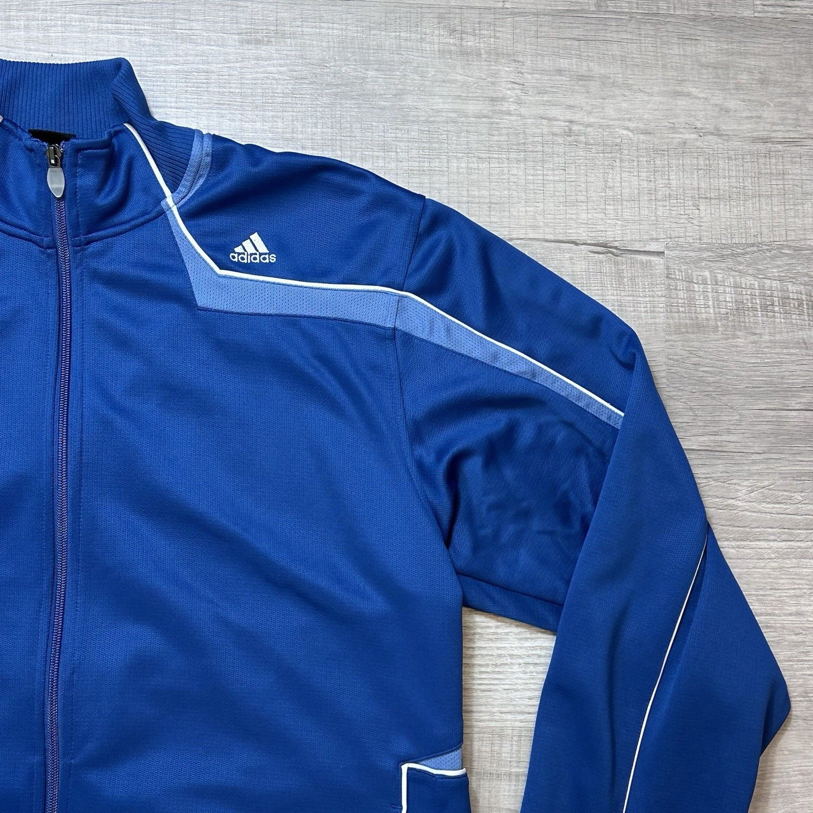 Adidas Vintage Adidas Track Jacket Men’s Large Full Zip Basketball Size US L / EU 52-54 / 3 - 4 Thumbnail