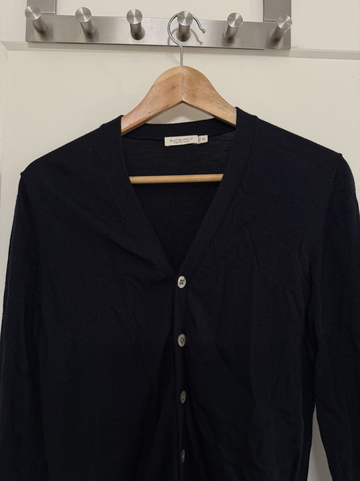 Suitsupply SuitSupply Navy Merino Cardigan Size US XS / EU 42 / 0 - 2 Thumbnail