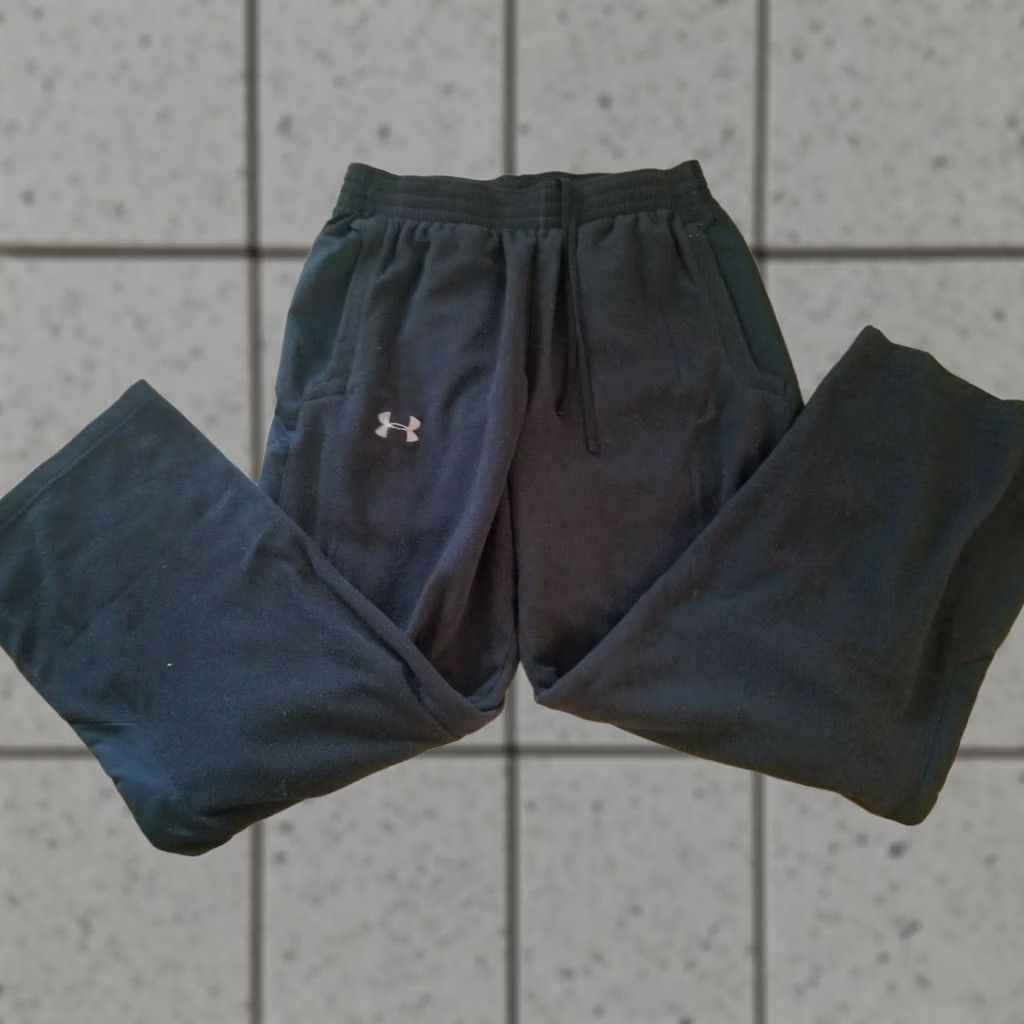 Under Armour Mens Under Armour Athletic Pants Medium Black Gym Workout Size US 31 - 1 Thumbnail