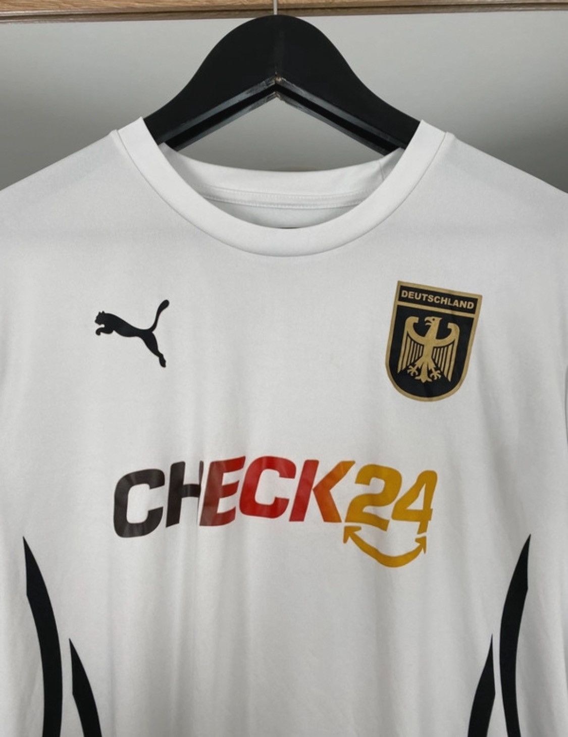 Puma Puma Deutschland Germany white jersey Size US XL / EU 56 / 4 - 3 Thumbnail