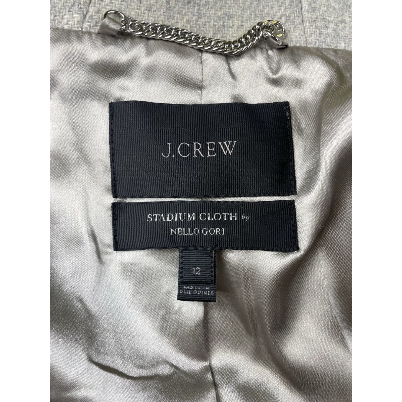 J.Crew J. Crew Chateau Parka Coat Wool Fur Hood Gray 12 Women Regular Mid-Length Zip Ski Retro Classic Preppy Parka Jacket/Coat Size XL / US 12-14 / IT 48-50 - 4 Thumbnail