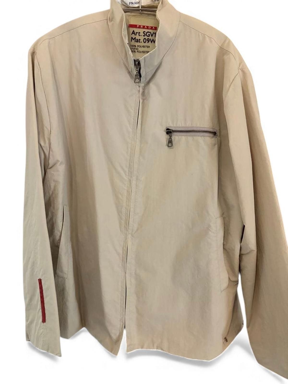 Prada - Lightweight Beige Jacket Zip Pocket