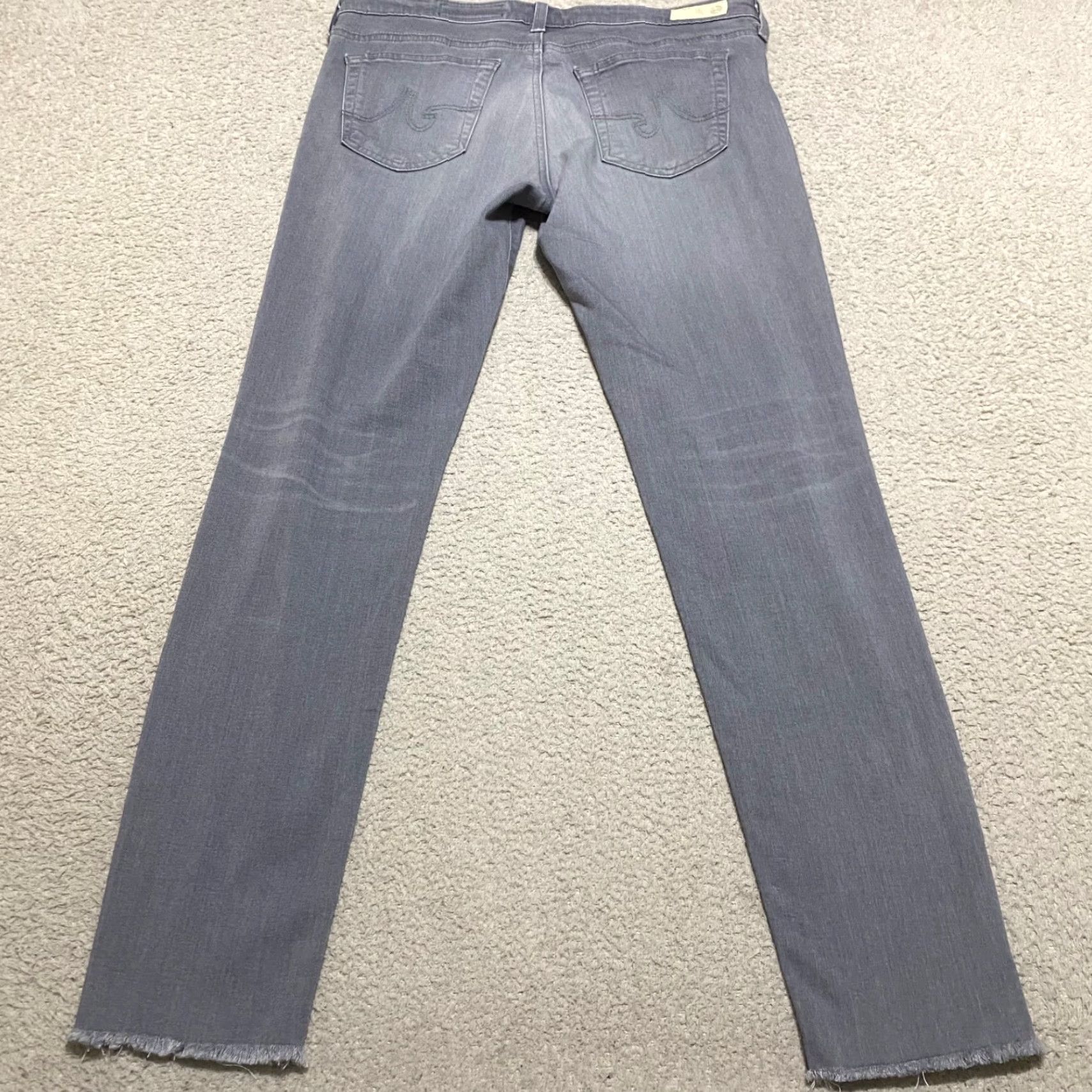 Denime AG Adriano Goldschmied Jeans Womens 30 Gray Medium Wash Jegging Denim 5-Pocket Stretch Size 30" / US 8 / IT 44 - 2 Thumbnail